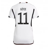 Fotbalové Dres Německo Mario Gotze #11 Dámské Domácí MS 2022 Krátký Rukáv